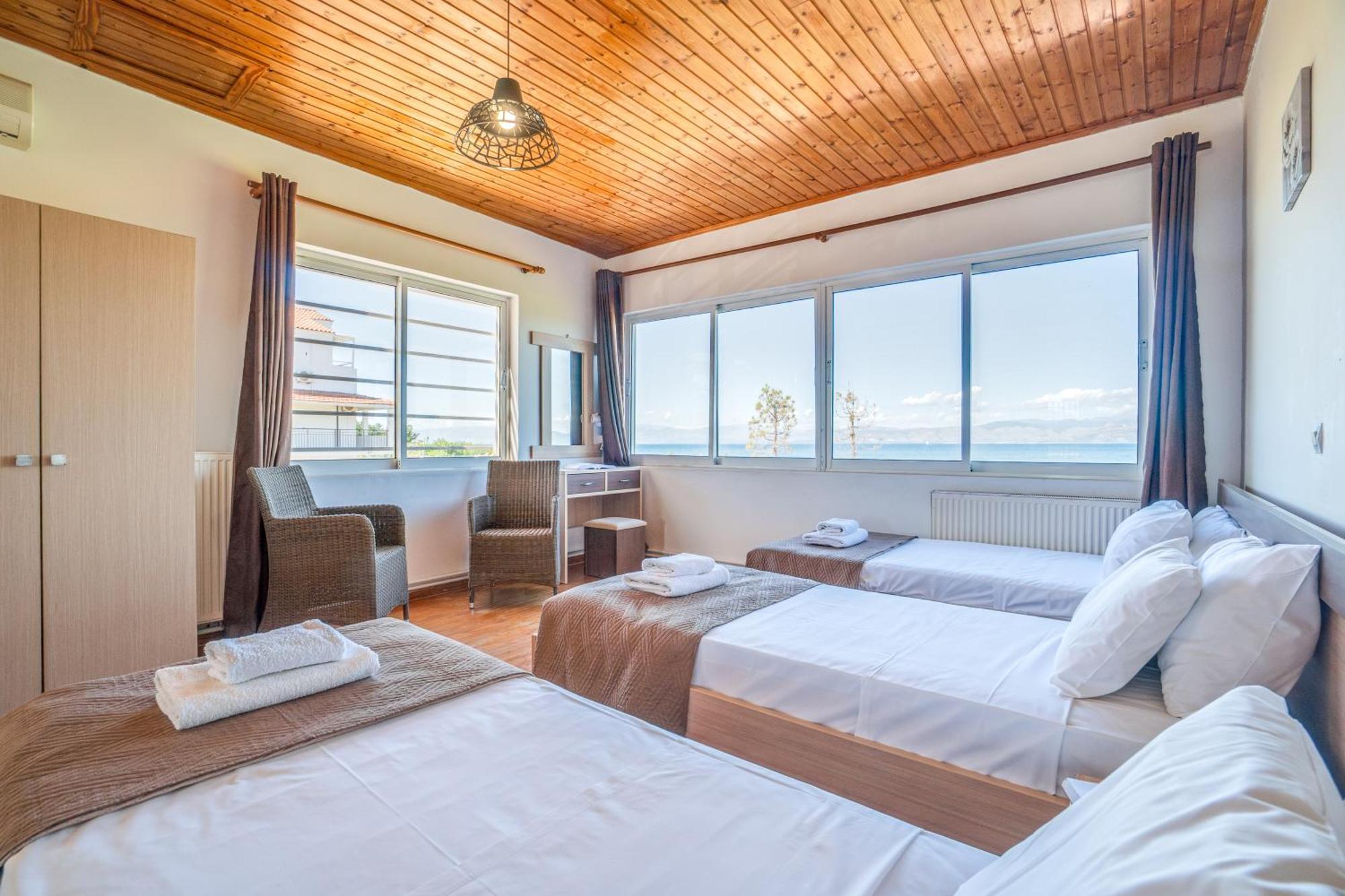 Sandy Beach Houses - Sea View Kávos Rom bilde